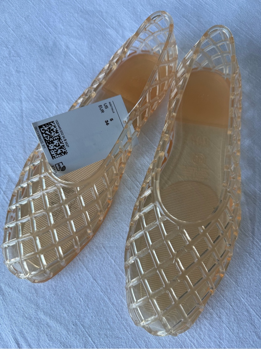 H&M Peach/Apricot Jelly Flats